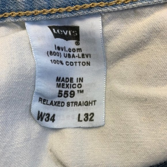 Men's 559 Relaxed Straight Levi's Jeans - Picture 7 of 8